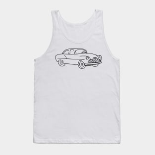 classic cuban car minimalist car design CUBA Tank Top